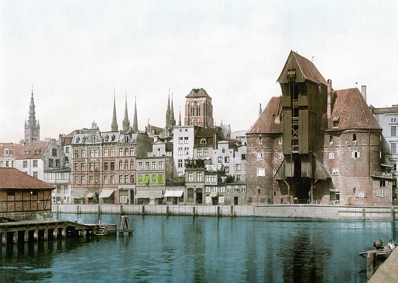 Gdańsk między 1890 a 1900 rokiem. Źródło: United States Library of Congress, domena publiczna.