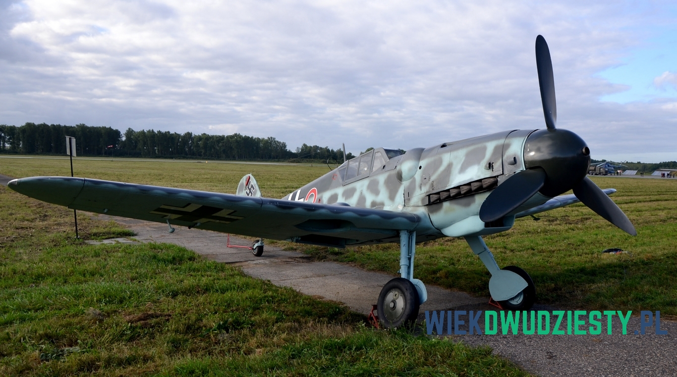 Messerschmitt Bf 109G-6, wydobyty z jeziora Trzebuń. Odrestaurowany przez Fundację Polskie Orły. Fot. Michał Szafran, odwaszegofotokorespondenta.blogspot.com