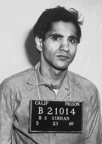 Sirhan Sirhan, zabójca Roberta Kennedy'ego. Źródło: California Department of Corrections, domena publiczna.